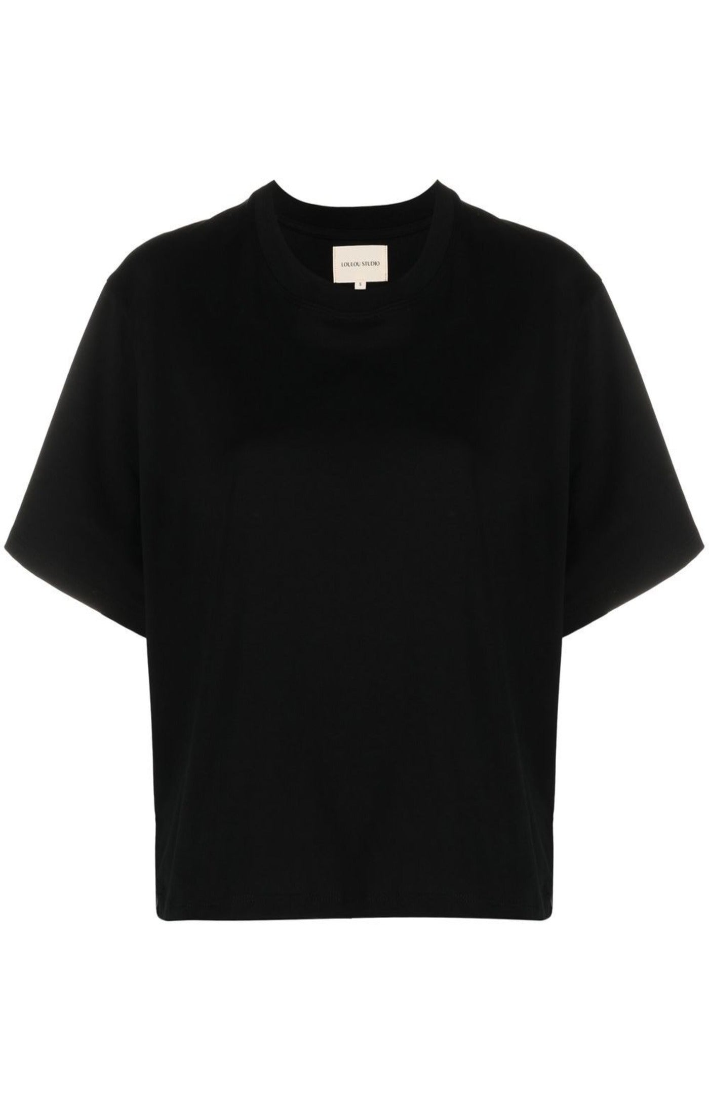 Cargar imagen en el visor de la galería, Crew-neck straight-hem T-shirt