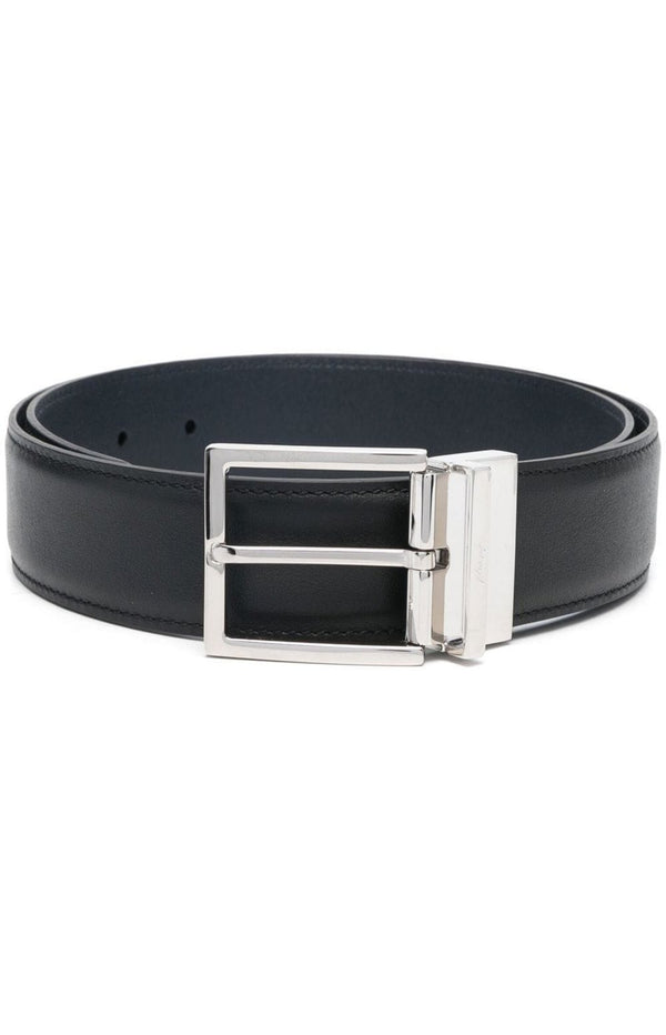 Load image into Gallery viewer, Reversible leather buckle belt
