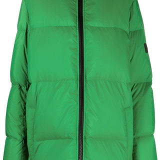 Down jacket with hood