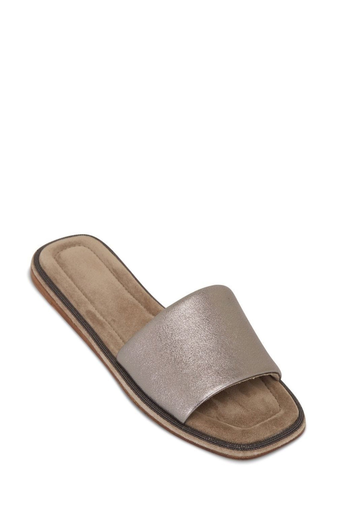 Cargar imagen en el visor de la galería, Square-toe leather flat sandals