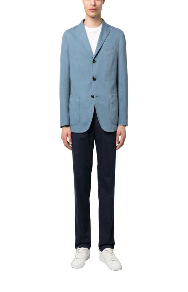 Laden Sie das Bild in den Galerie-Viewer, Off-centre button straight-leg trousers