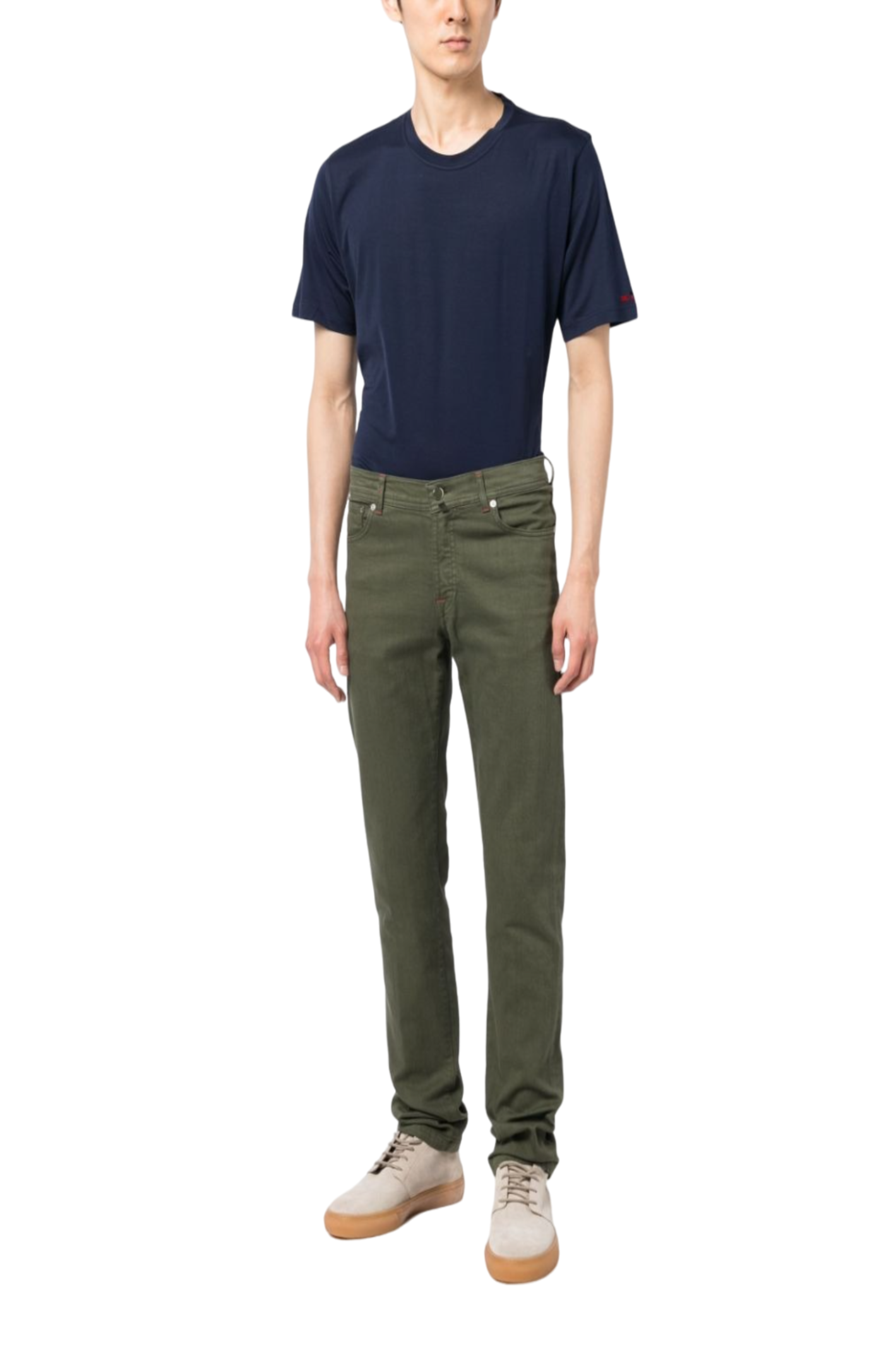 Cargar imagen en el visor de la galería, Logo-embroidered short-sleeve T-shirt