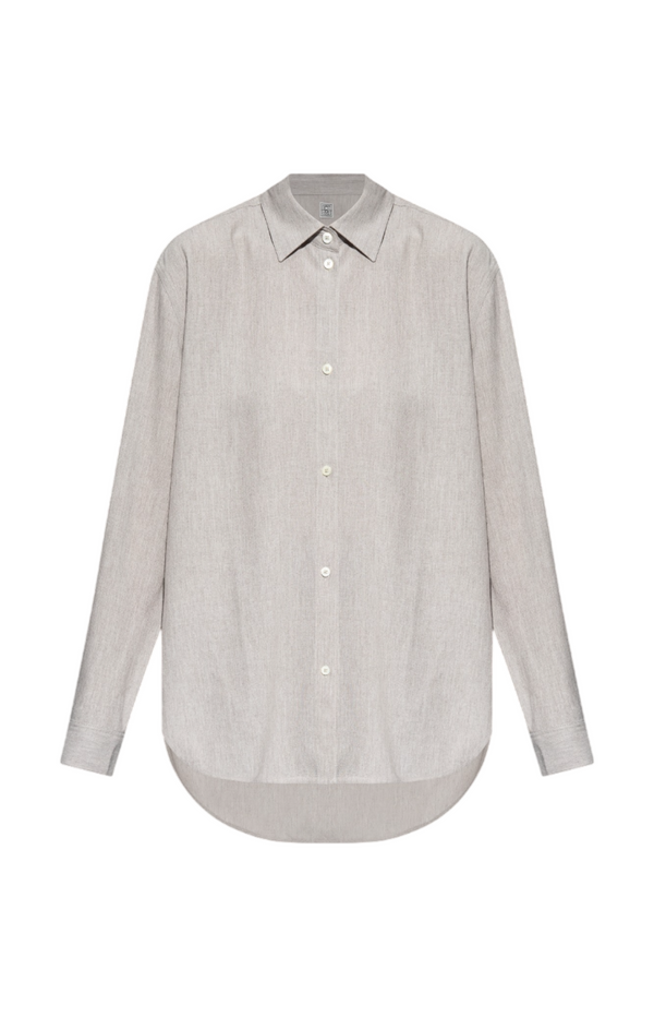 Load image into Gallery viewer, Toteme Grey Loose Fit Shirt