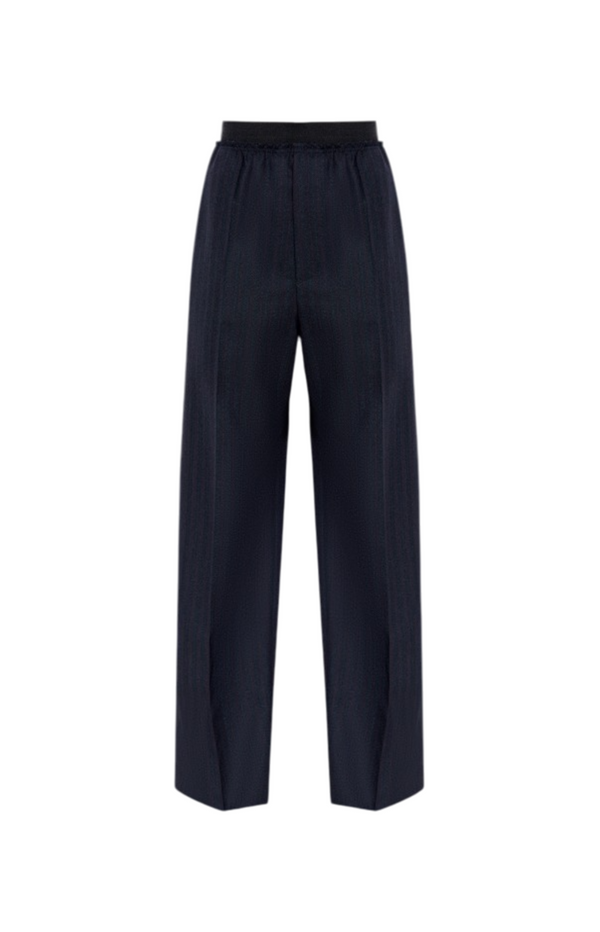 Load image into Gallery viewer, Navy blue striped pattern pants