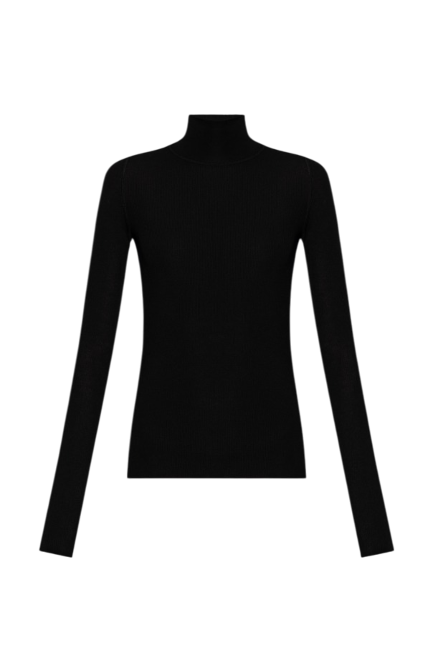 Cargar imagen en el visor de la galería, Black turtleneck wool sweater