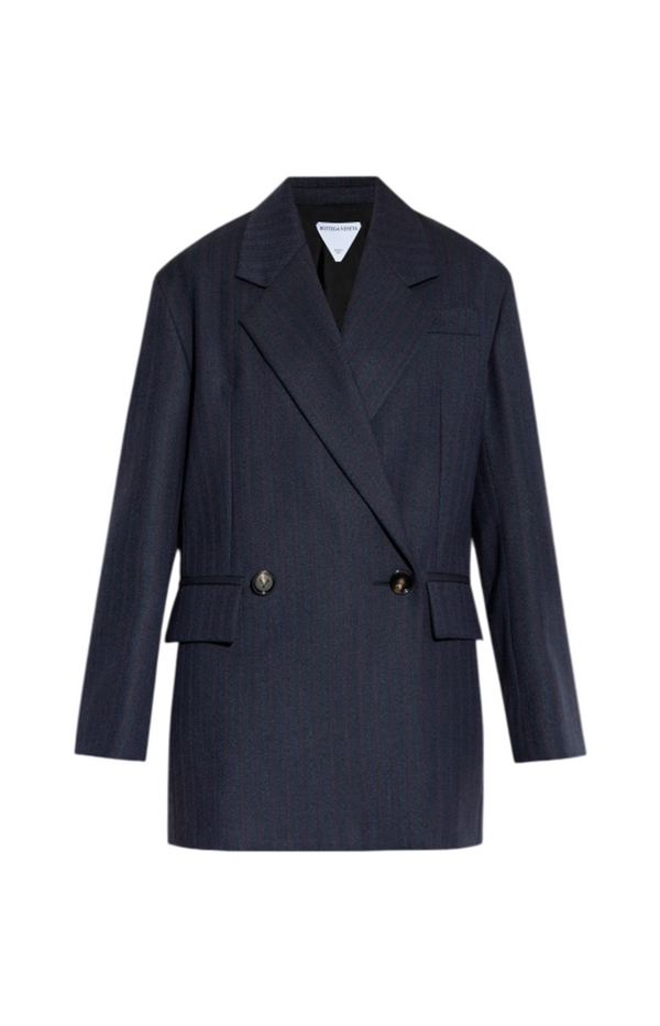 Load image into Gallery viewer, Navy blue double breasted blazer