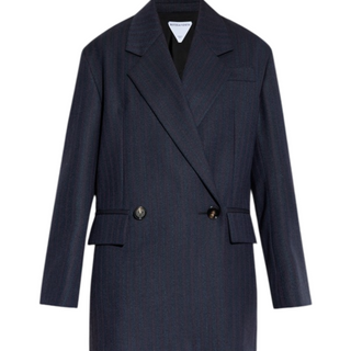 Navy blue double breasted blazer