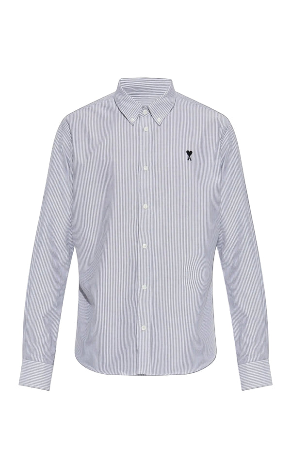 Laden Sie das Bild in den Galerie-Viewer, Ami Alexandre Mattiussi light blue Shirt with logo