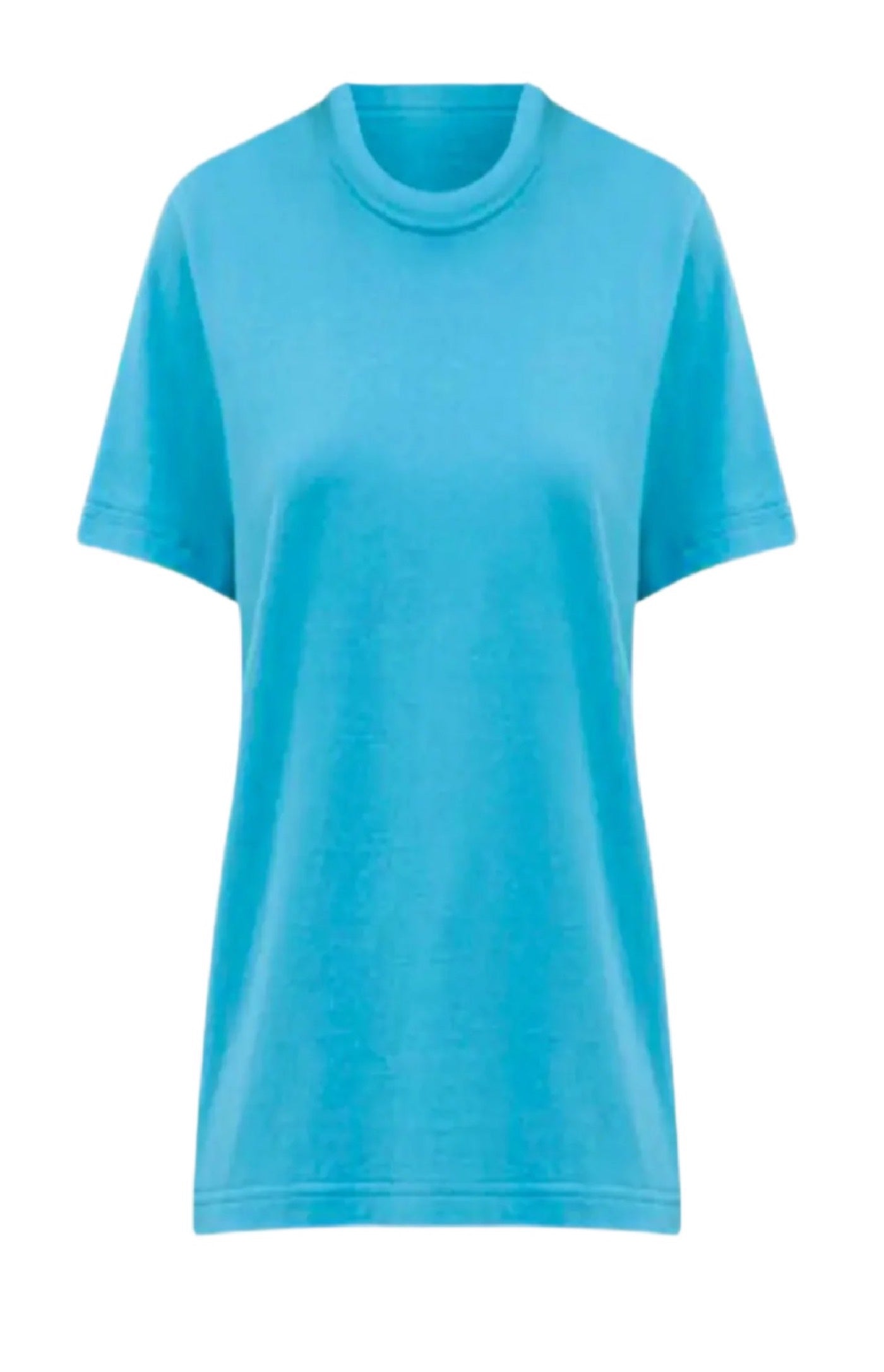 Cargar imagen en el visor de la galería, Blue cotton T-shirt