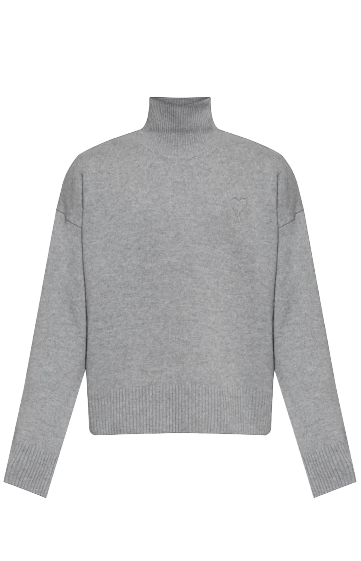 Cargar imagen en el visor de la galería, Ami Alexandre Mattiussi Grey Wool turtleneck