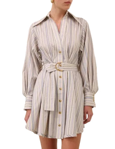 Load image into Gallery viewer, Stripe Tuck Mini Dress