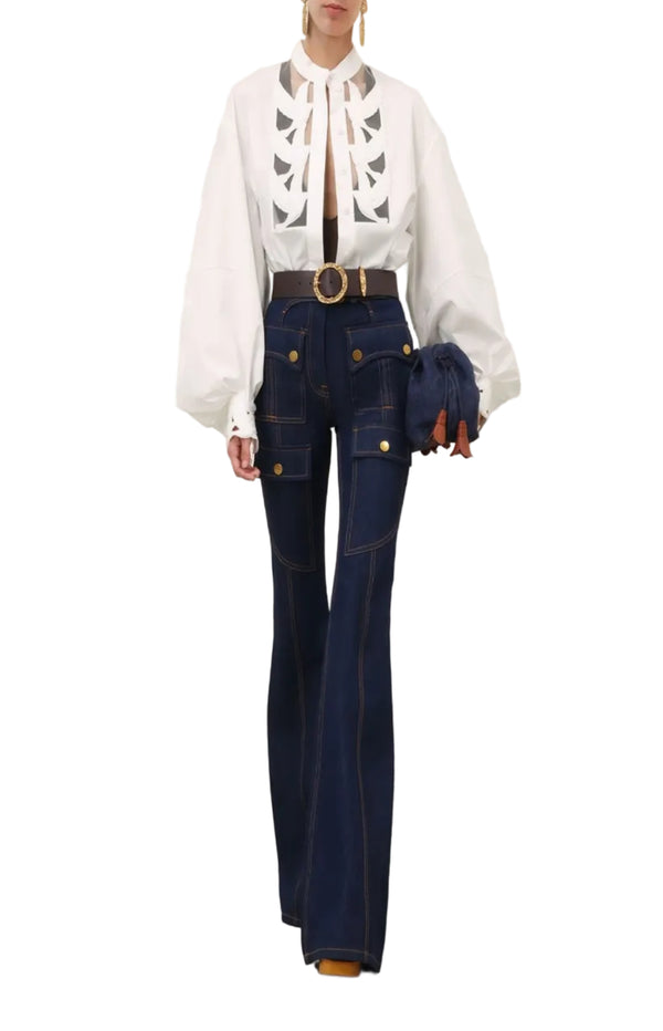 Load image into Gallery viewer, Luna Applique Blouse