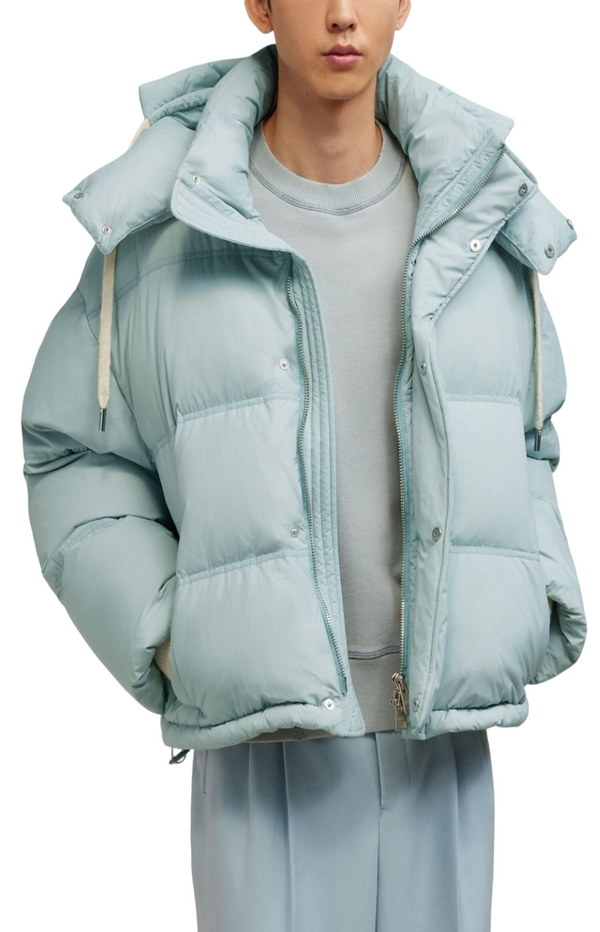 Load image into Gallery viewer, Logo-patch padded jacket
