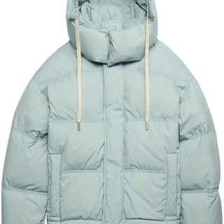 Logo-patch padded jacket
