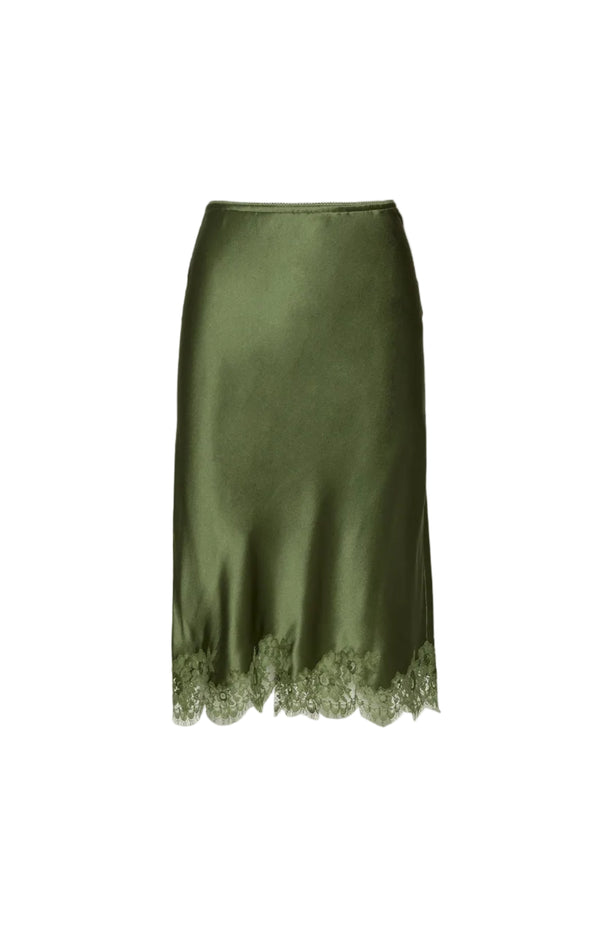 Load image into Gallery viewer, Lace Silk Skirt