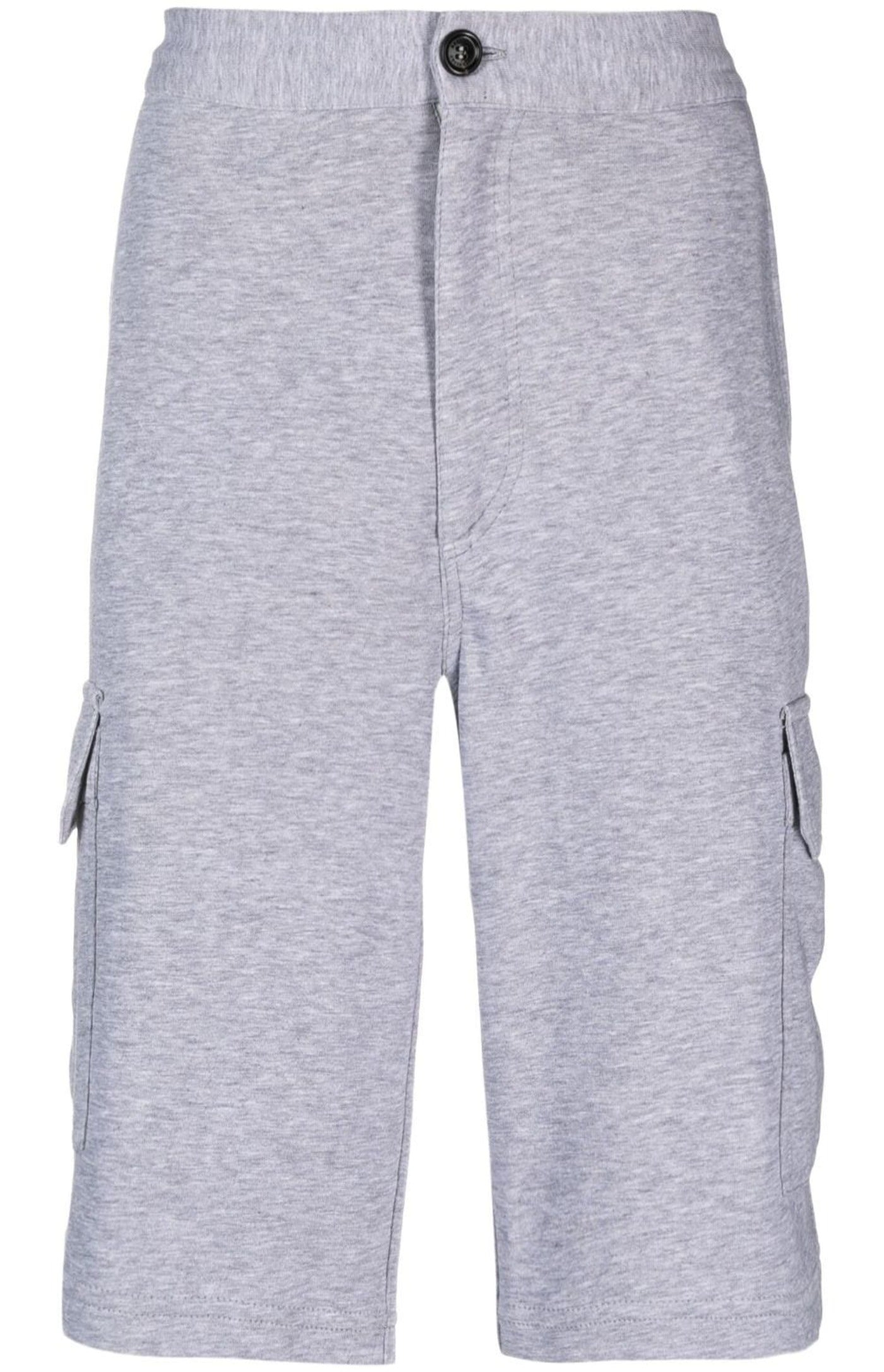 Cargar imagen en el visor de la galería, Button-up straight-leg mélange shorts