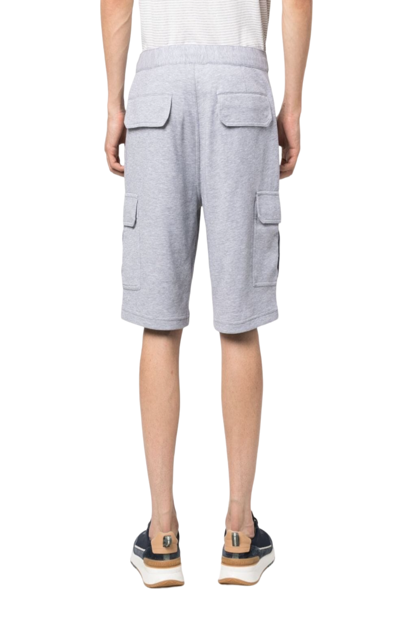 Cargar imagen en el visor de la galería, Button-up straight-leg mélange shorts