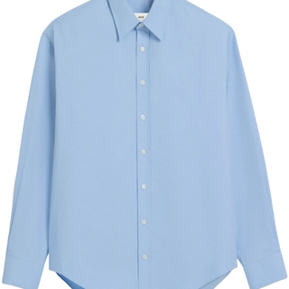 Embroidered-logo cotton shirt
