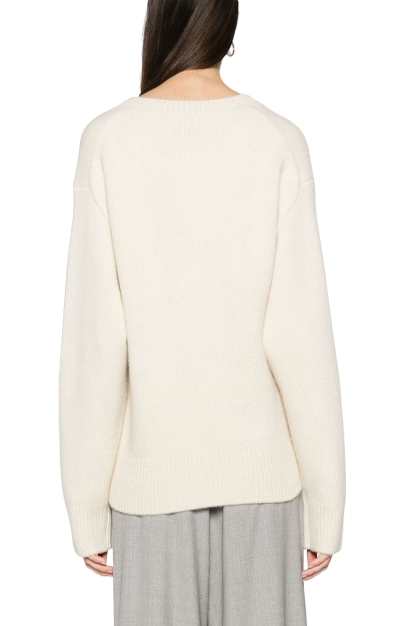 Cargar imagen en el visor de la galería, Dropped-shoulder V-neck jumper