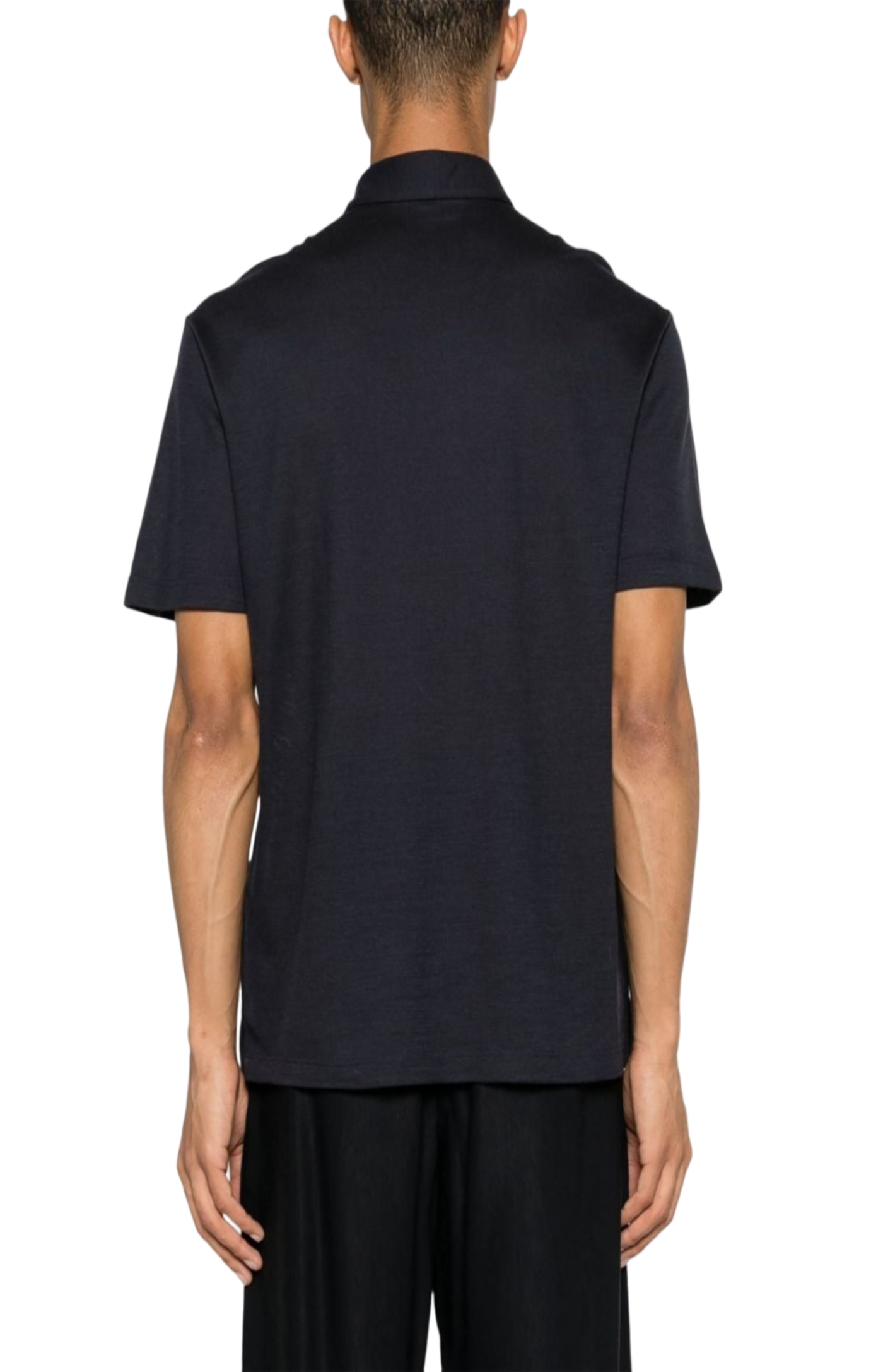Cargar imagen en el visor de la galería, Logo-embroidered wool polo shirt
