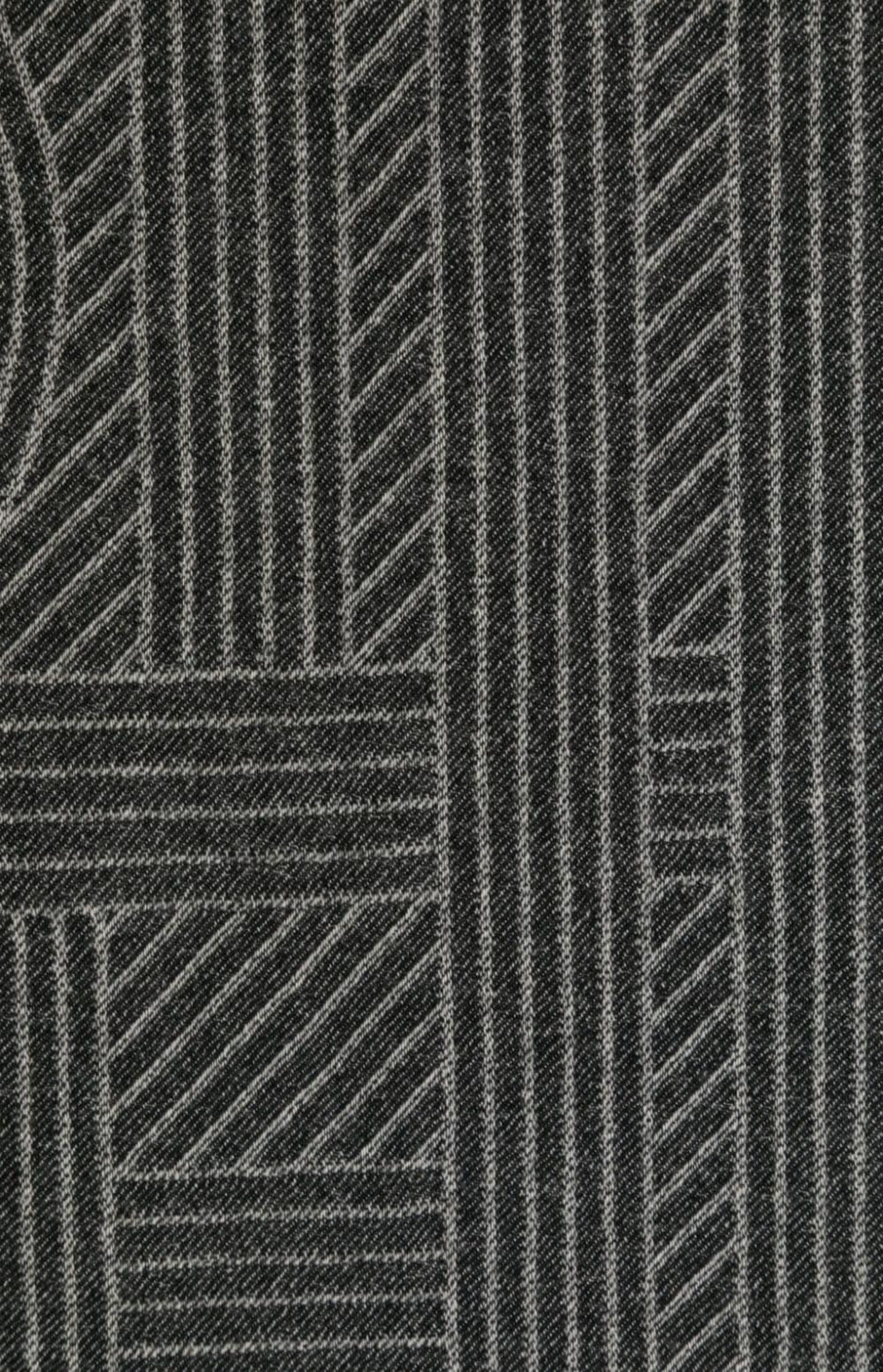Cargar imagen en el visor de la galería, Monogram-jacquard striped fringed scarf