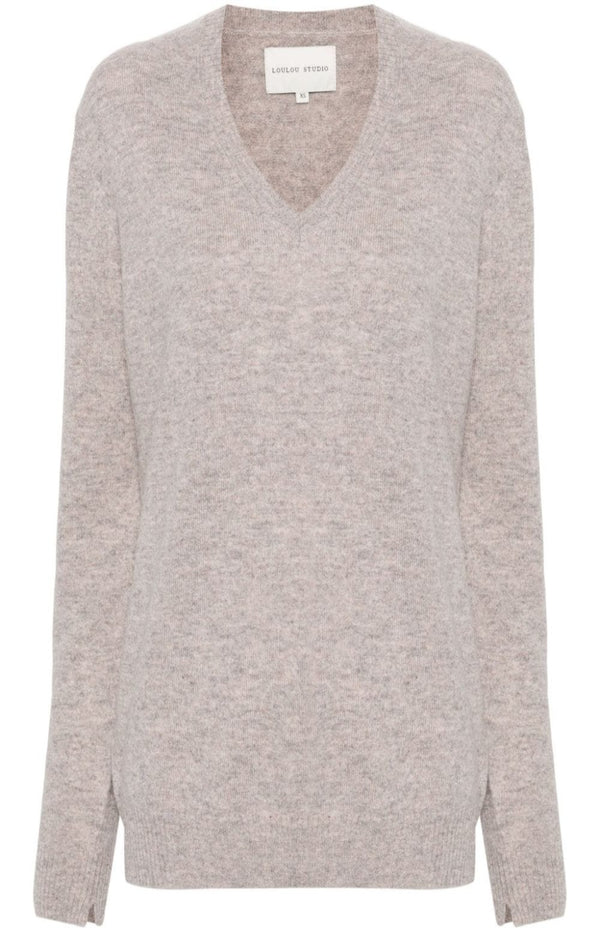 Load image into Gallery viewer, Serafini V-neck cashmere jumper