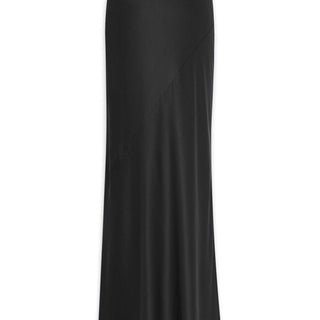 Silk bias-cut maxi skirt