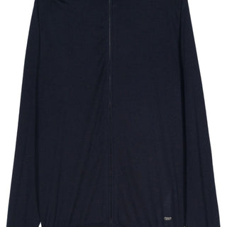 Logo-plaque zipped jumper