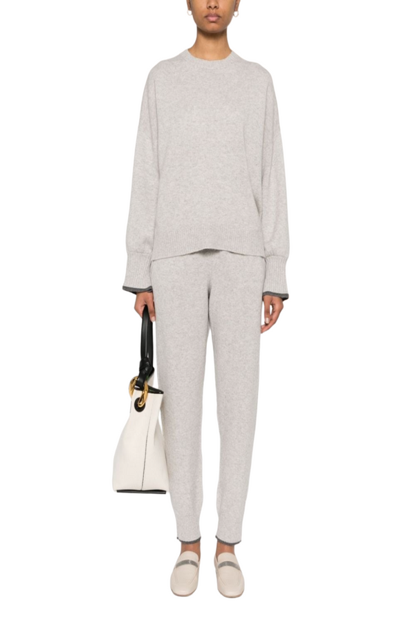 Load image into Gallery viewer, Mélange-effect cashmere jumper