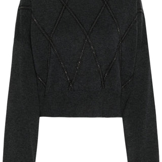 Monili-detail cropped top