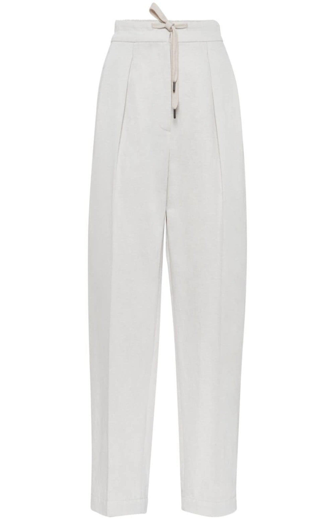 Cargar imagen en el visor de la galería, Straight-leg gabardine trousers
