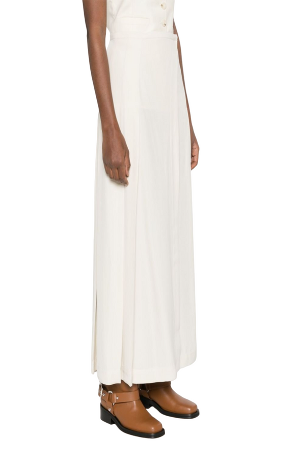 Load image into Gallery viewer, Pleated crepe wrap skirt