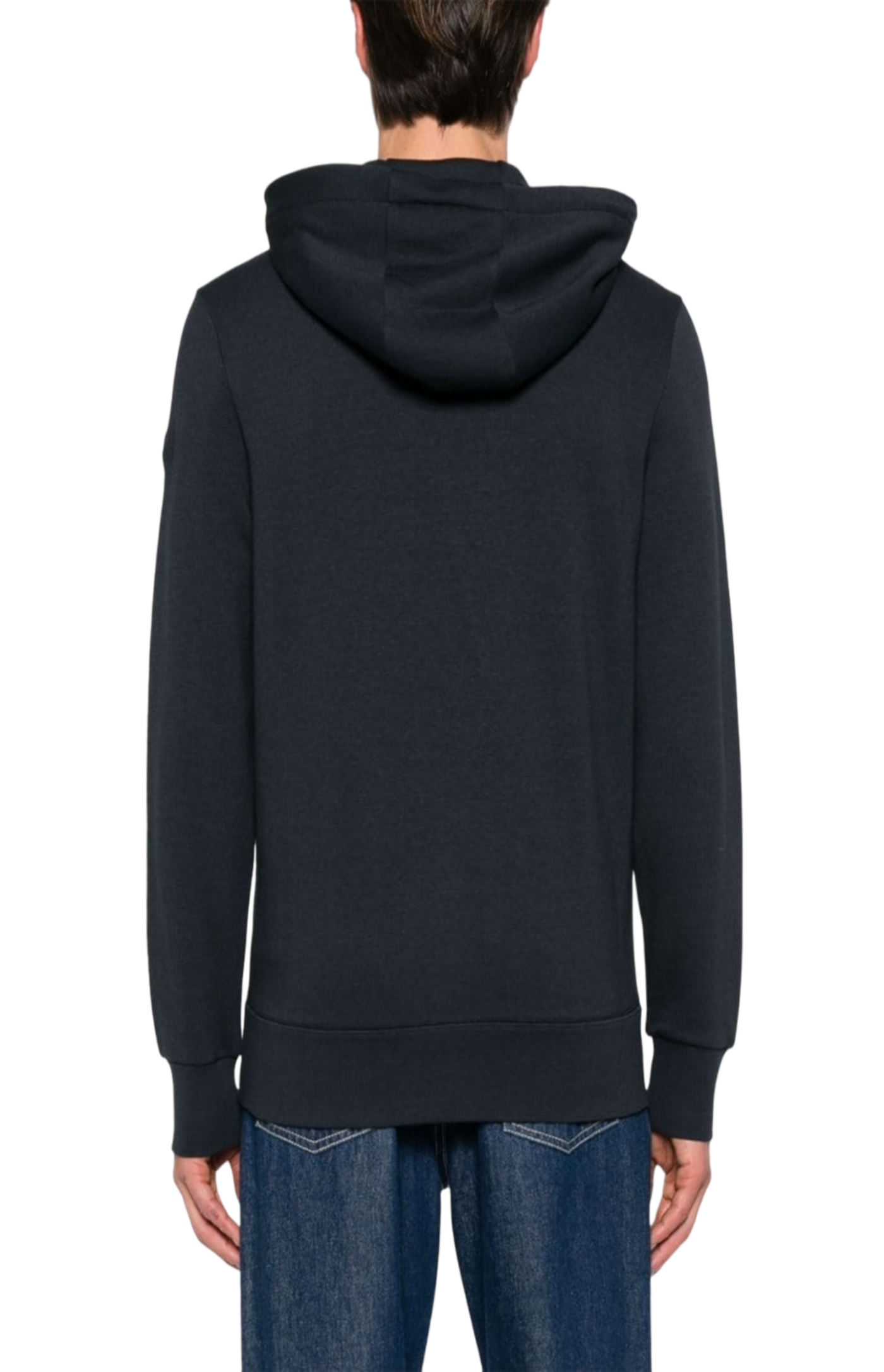 Cargar imagen en el visor de la galería, Logo-appliqué zipped hoodie
