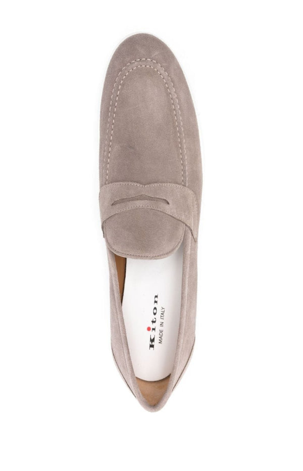 Load image into Gallery viewer, Penny slot suede loafers