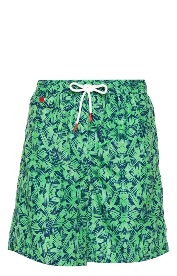 Load image into Gallery viewer, Logo-embroidered swim shorts