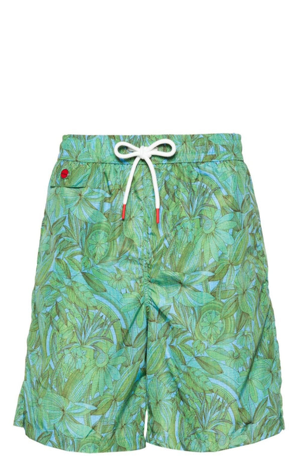 Load image into Gallery viewer, Logo-embroidered swim shorts