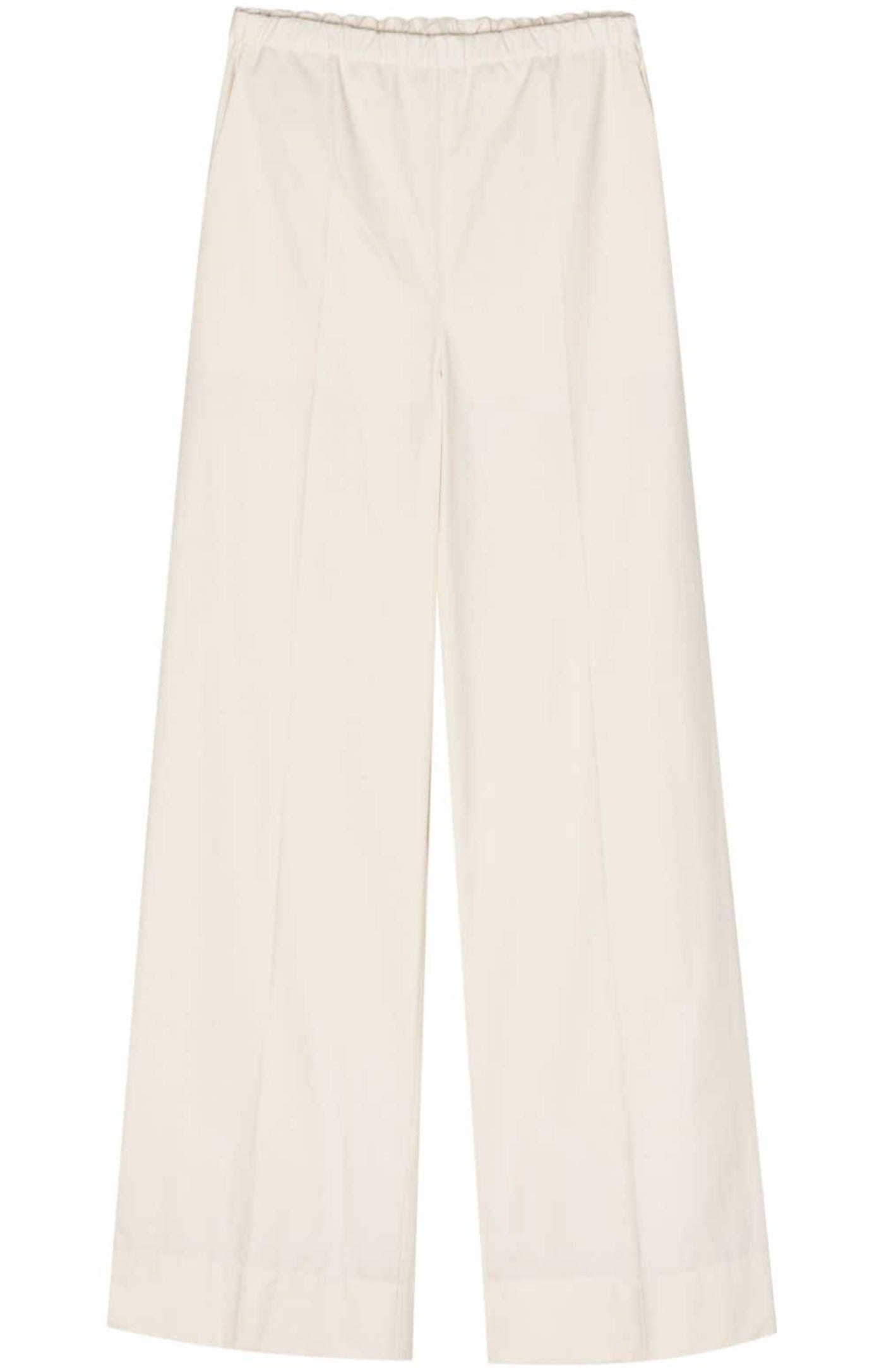 Cargar imagen en el visor de la galería, Elasticated-waist wide-leg trousers