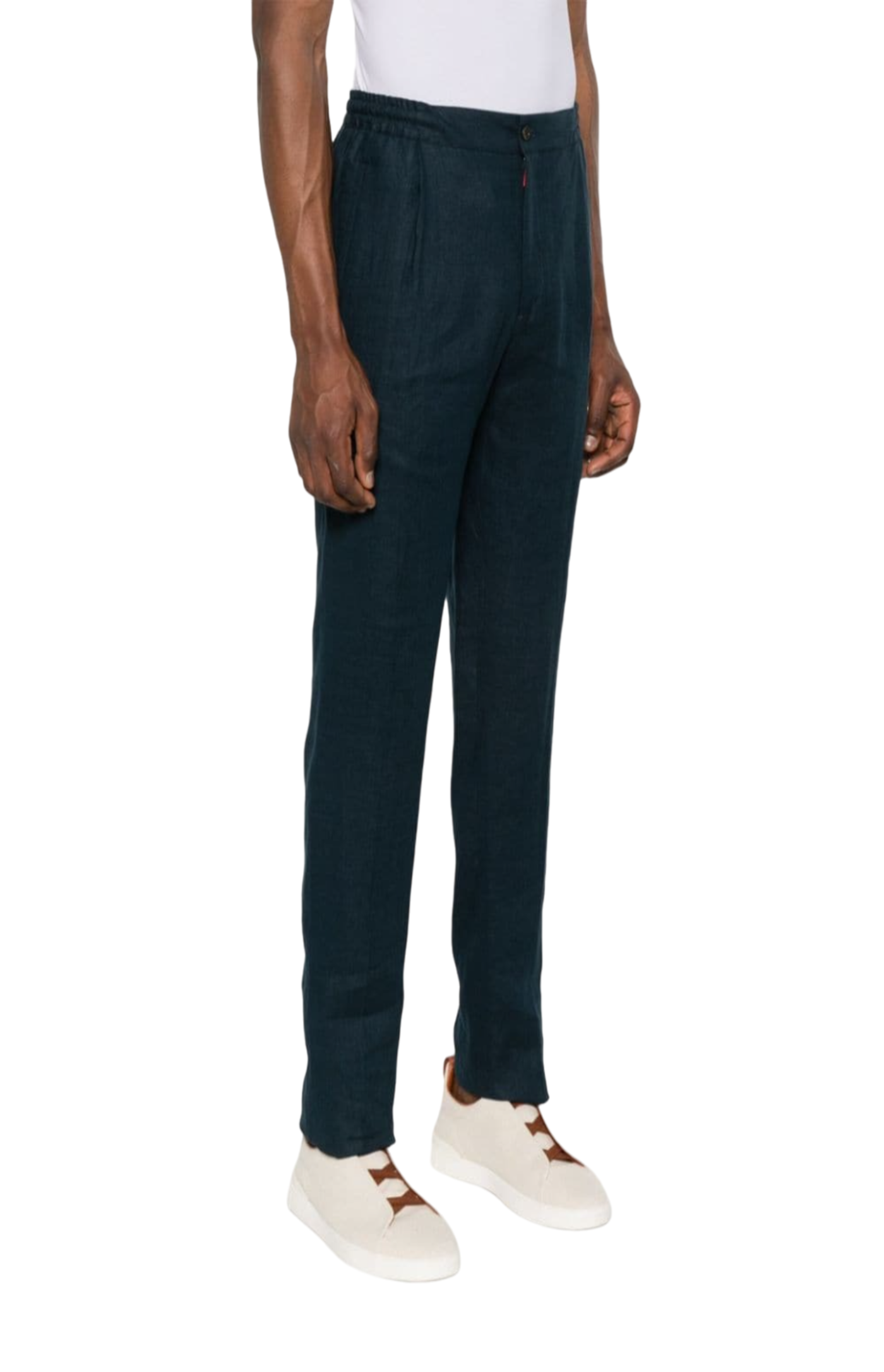 Cargar imagen en el visor de la galería, Linen tapered trousers