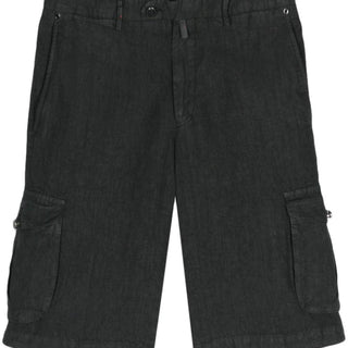 Linen cargo shorts
