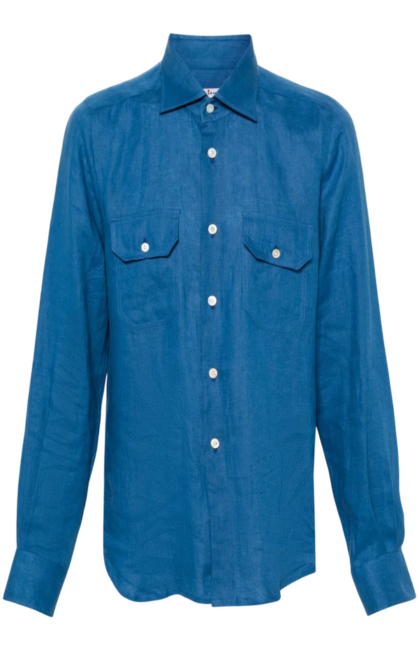 Load image into Gallery viewer, Classic-collar linen shirt