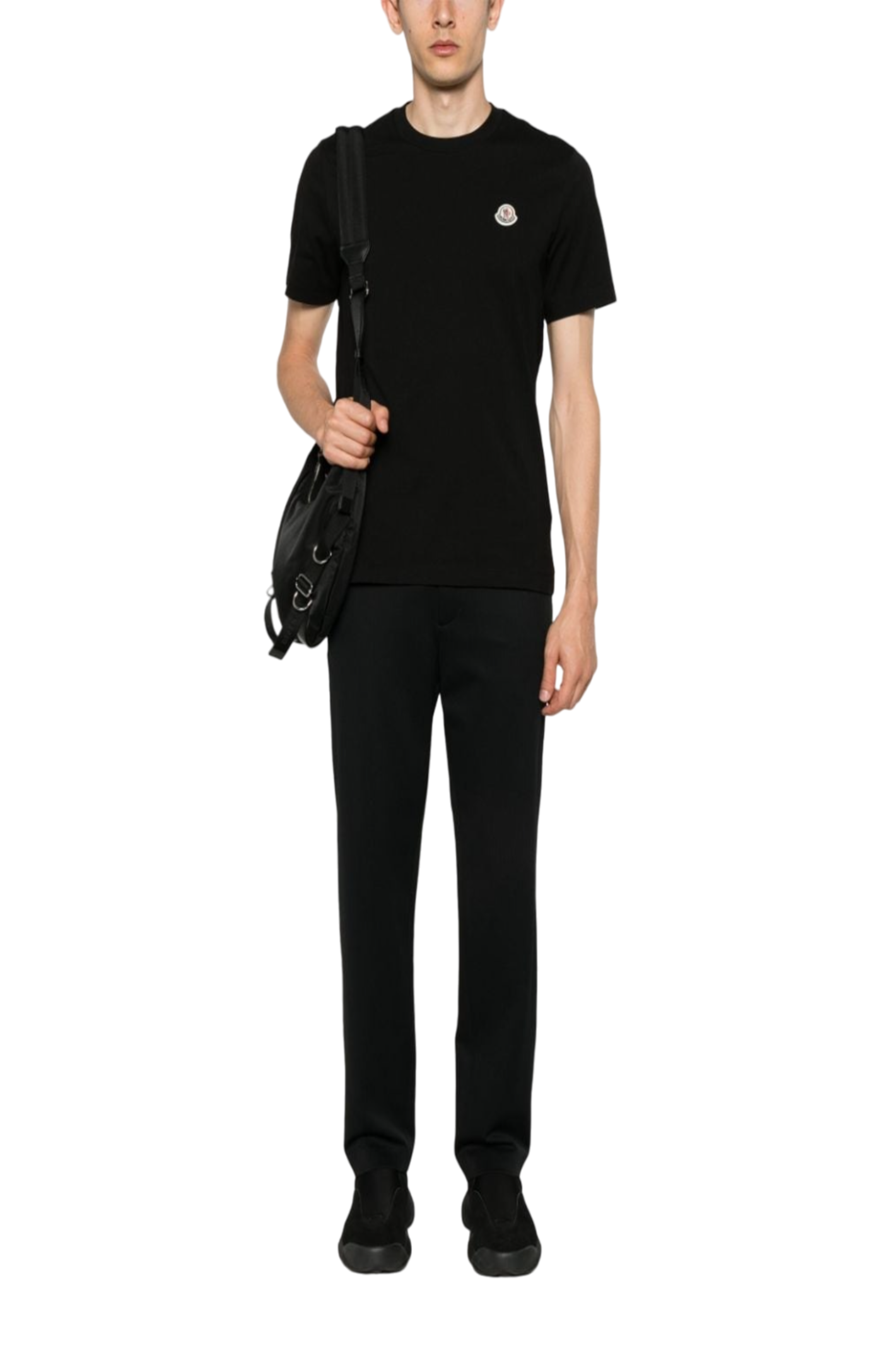 Cargar imagen en el visor de la galería, Logo-patch drawstring tapered trousers