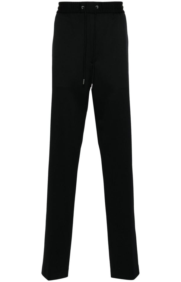 Cargar imagen en el visor de la galería, Logo-patch drawstring tapered trousers