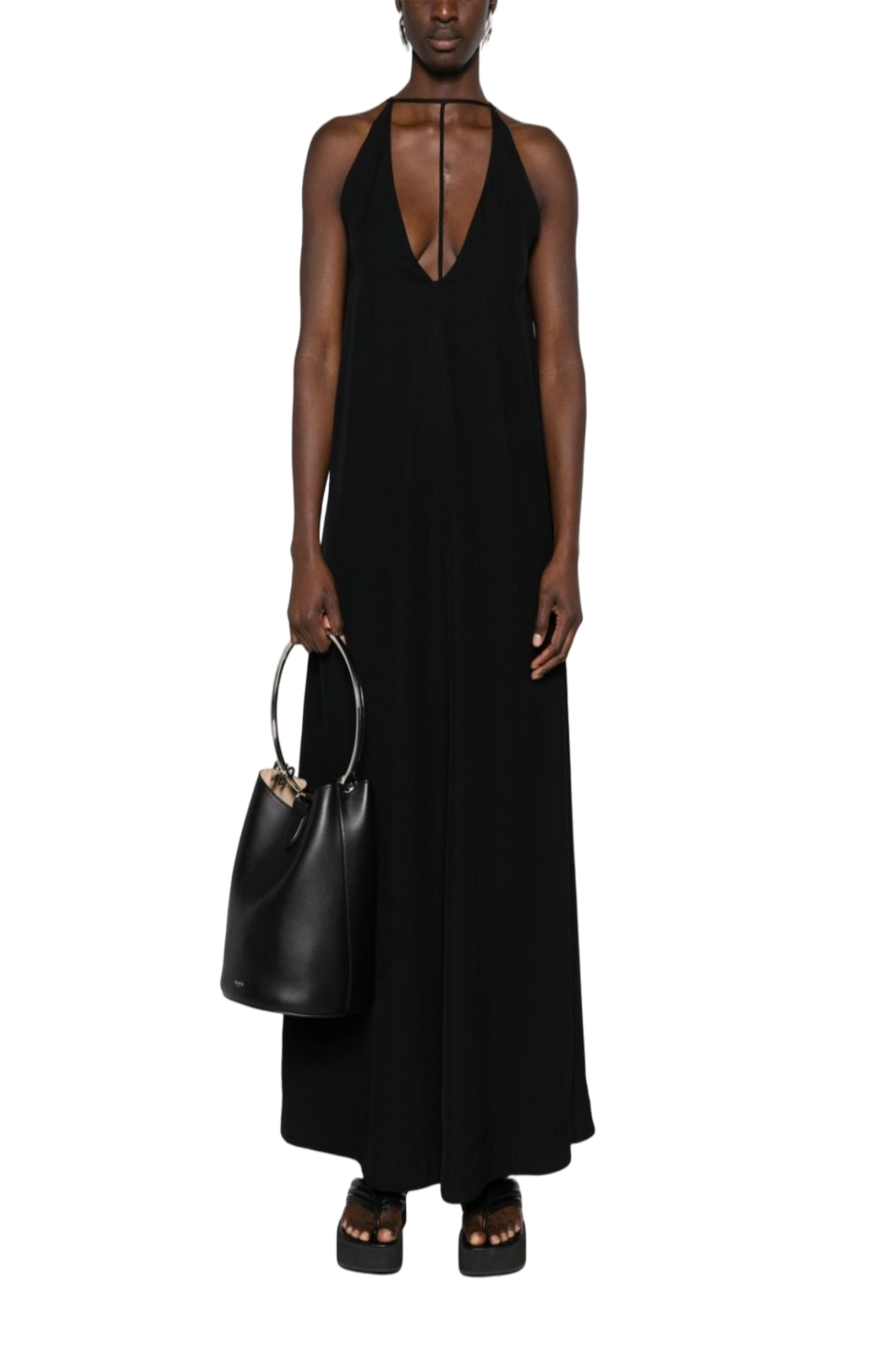 Cargar imagen en el visor de la galería, Kyro crepe maxi dress
