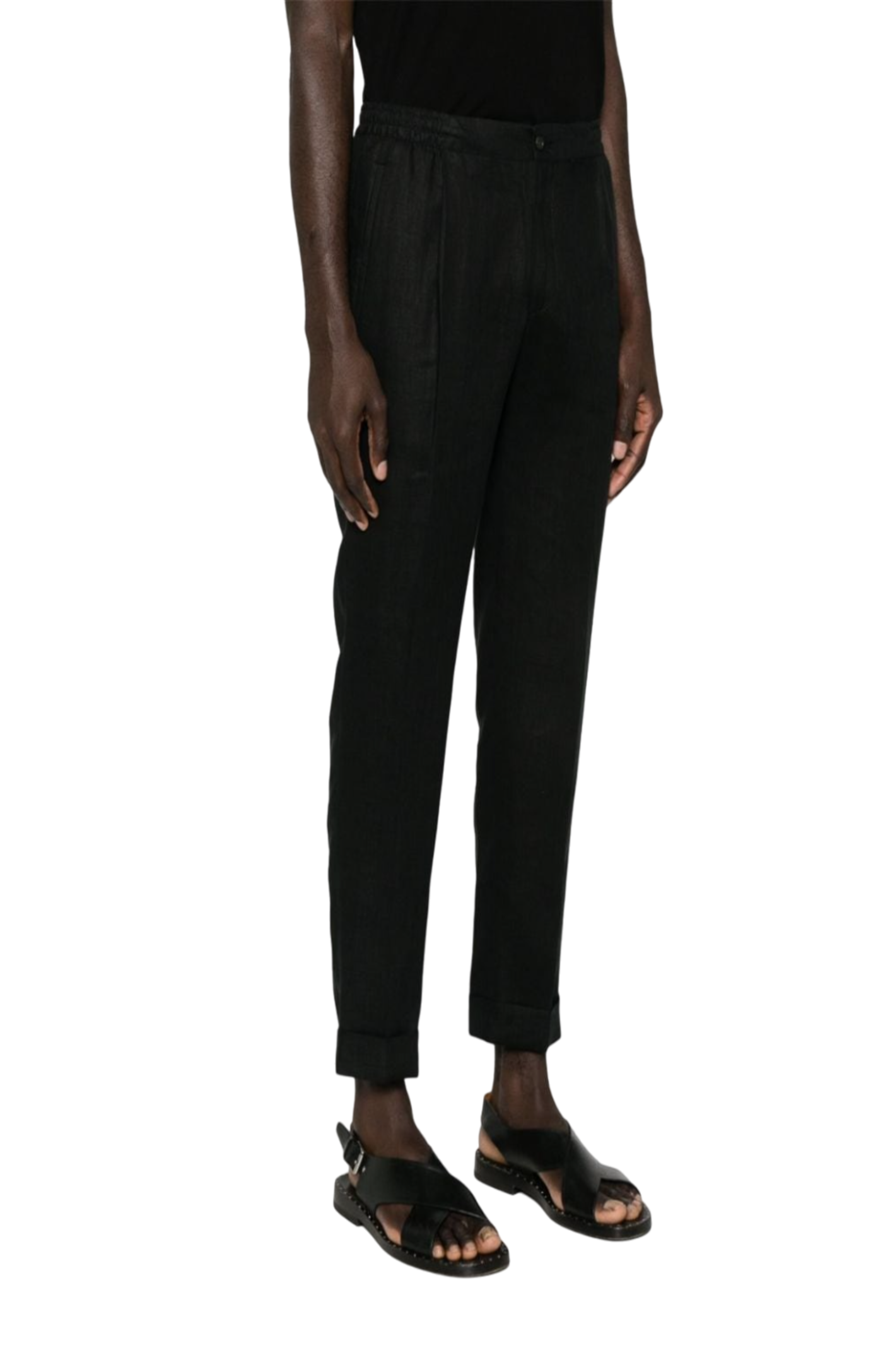 Cargar imagen en el visor de la galería, Pleated linen trousers
