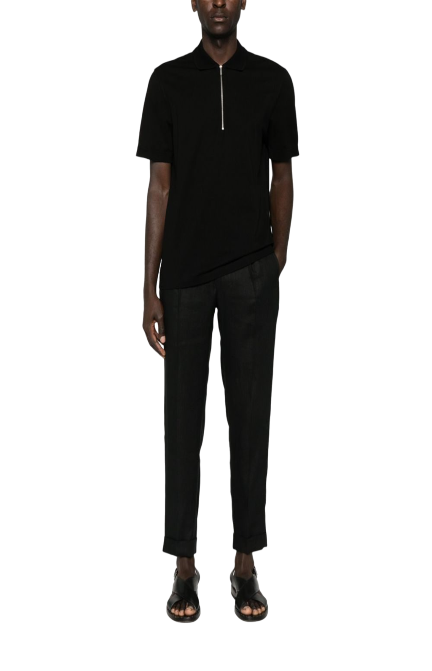 Cargar imagen en el visor de la galería, Pleated linen trousers