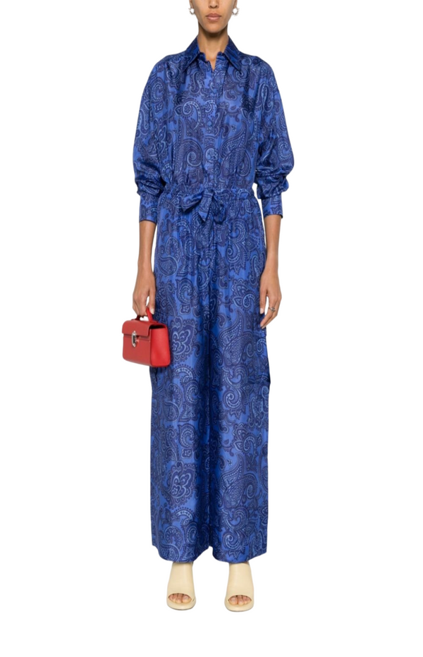 Load image into Gallery viewer, Ottie silk palazzo trousers