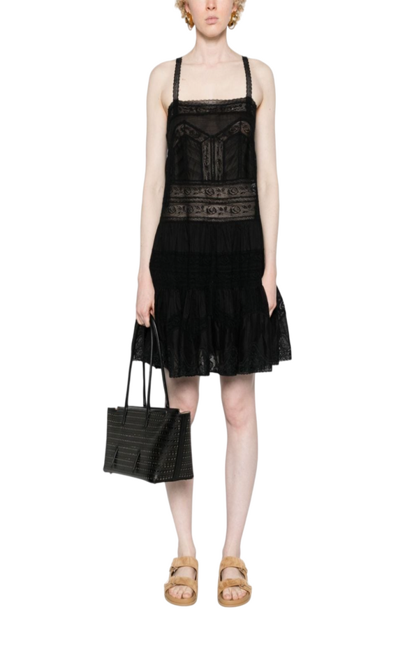 Cargar imagen en el visor de la galería, Halliday lace-trim minidress
