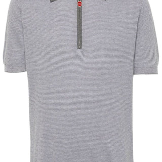Striped cotton polo shirt