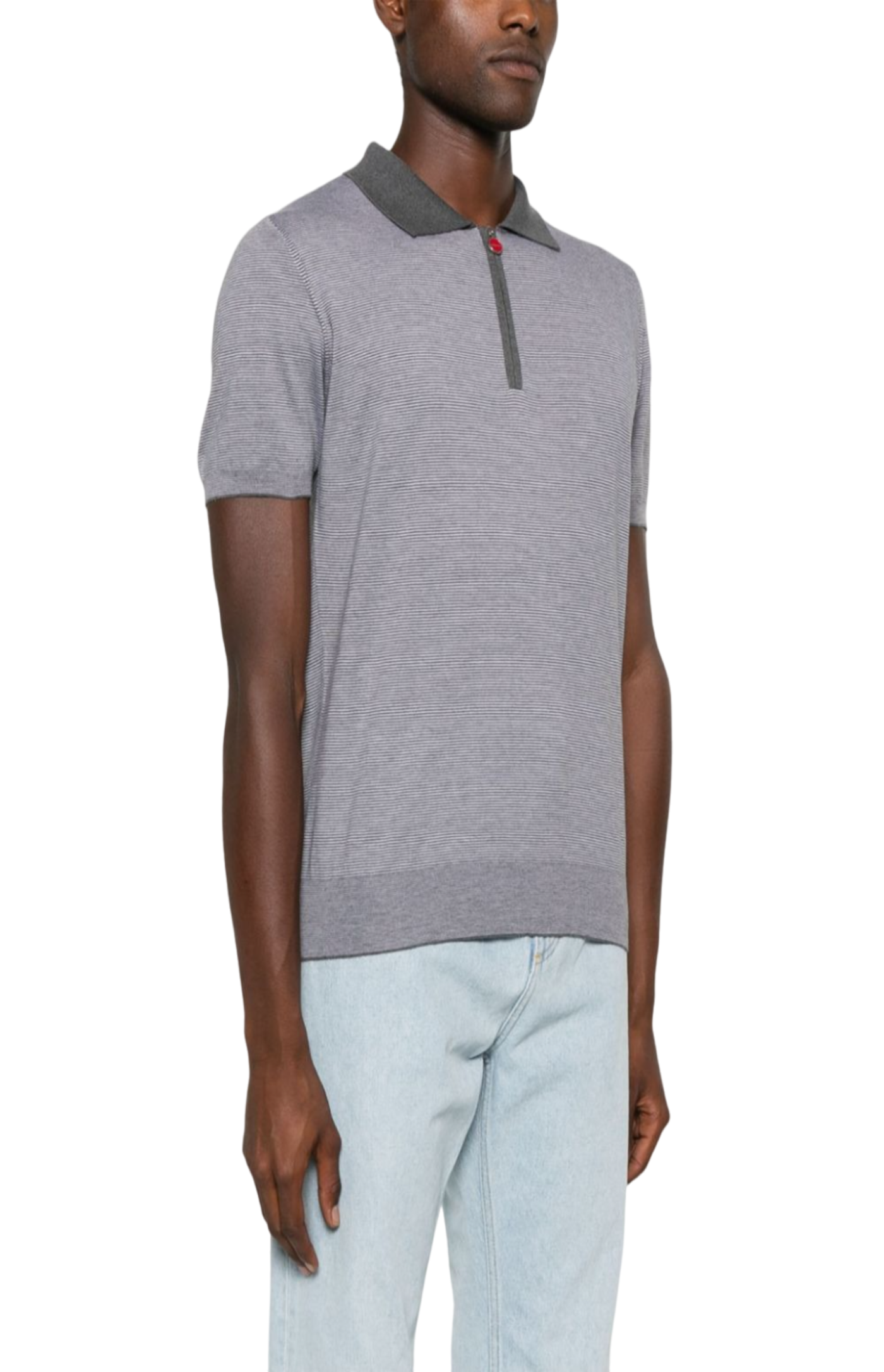 Cargar imagen en el visor de la galería, Striped cotton polo shirt