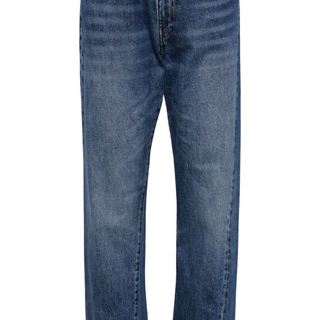 Twisted seam denim washed blue
